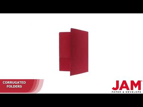 Ruby Red Corrugated Folders