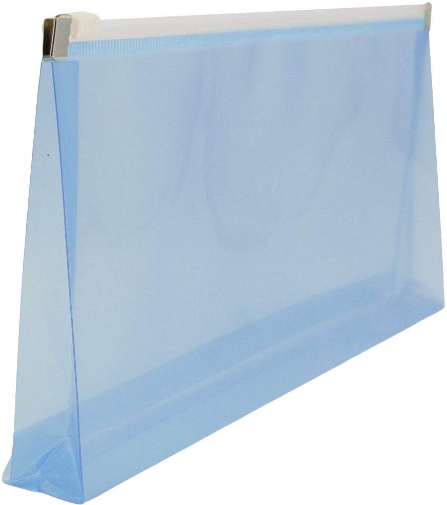 Blue #10 Business Plastic Envelopes with Zip Closure
