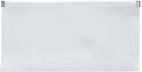 Clear #10 Business Plastic Envelopes with Zip Closure