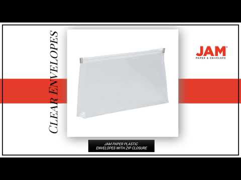 Clear #10 Business Plastic Envelopes with Zip Closure