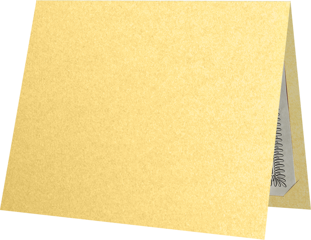 Gold Metallic 9 1/2 x 12 Landscape Certificate Holders with Square Corner Slits