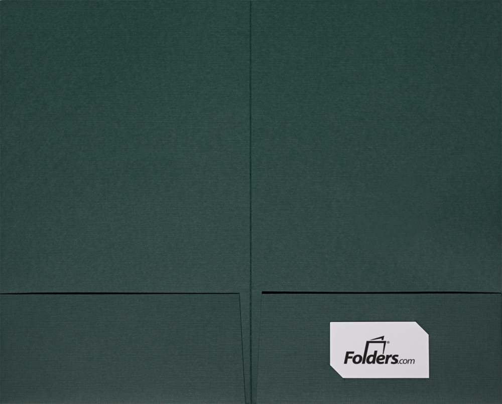 Dark Green Linen 9 x 14 1/2 Legal Folder