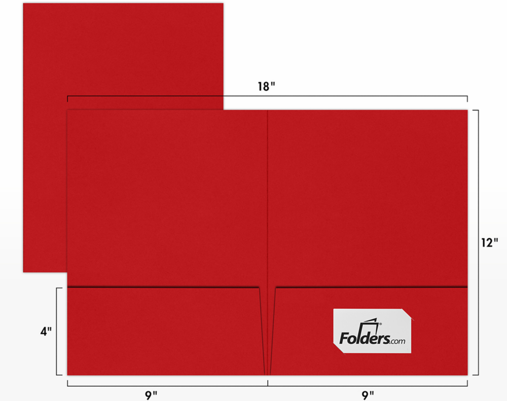 Ruby Red 9 x 12 Matte Folders