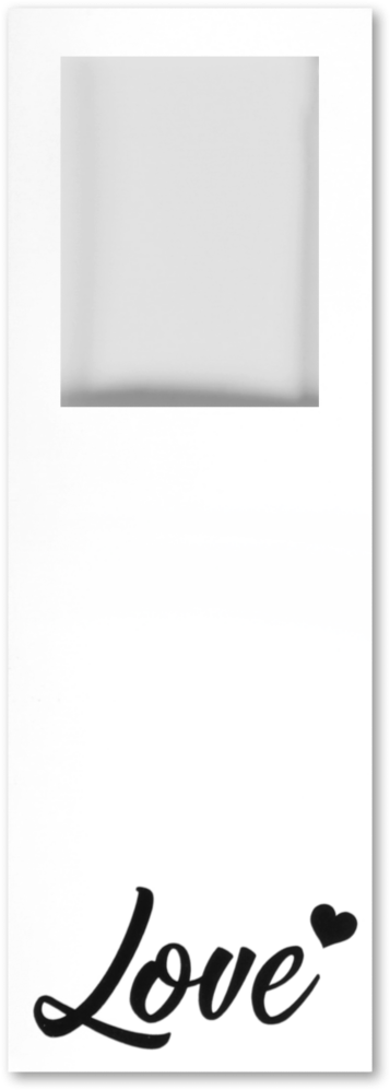"Love" White Photo Booth Photo Holder (6 1/2 x 2 1/4)