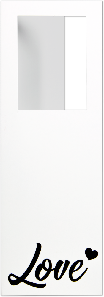"Love" White Photo Booth Photo Holder (6 1/2 x 2 1/4)