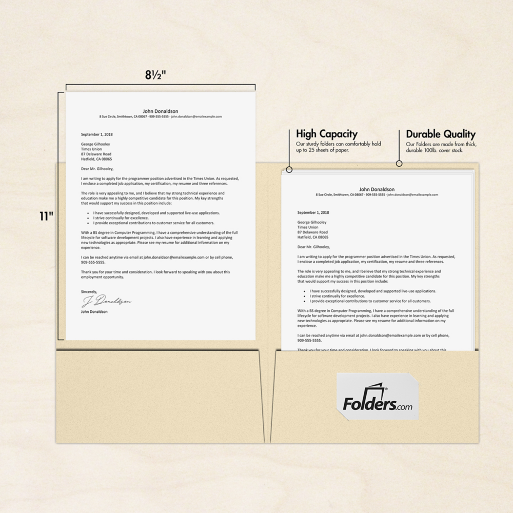 Natural Linen 9 x 12 Folders