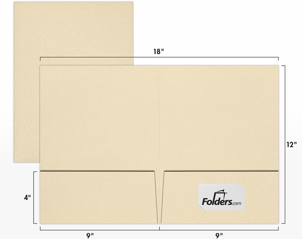 Natural Linen 9 x 12 Folders
