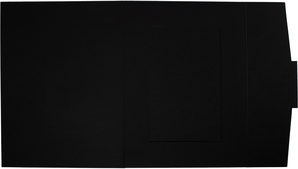 Black Linen 100lb 4 x 6 Fold-Over Easel Photo Holders