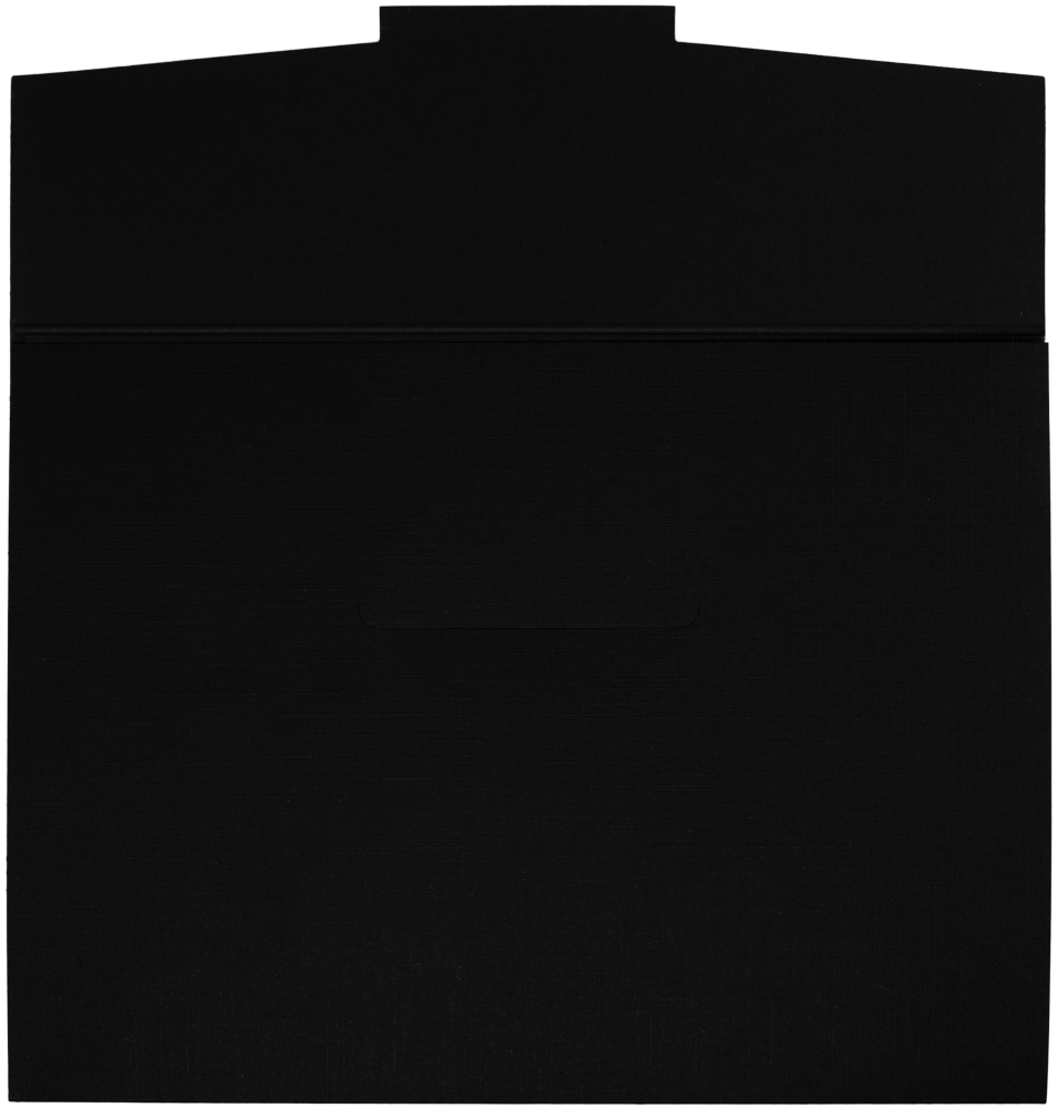 Black Linen 100lb 4 x 6 Fold-Over Easel Photo Holders