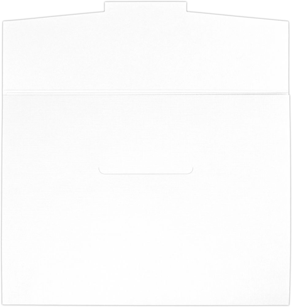 White Linen 100lb 4 x 6 Fold-Over Easel Photo Holders