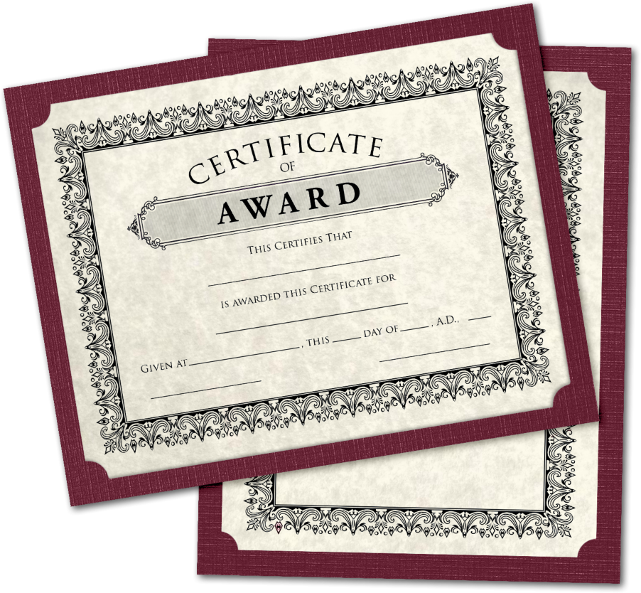 Burgundy Linen 100lb 9 1/2 x 12 Single Certificate Holders