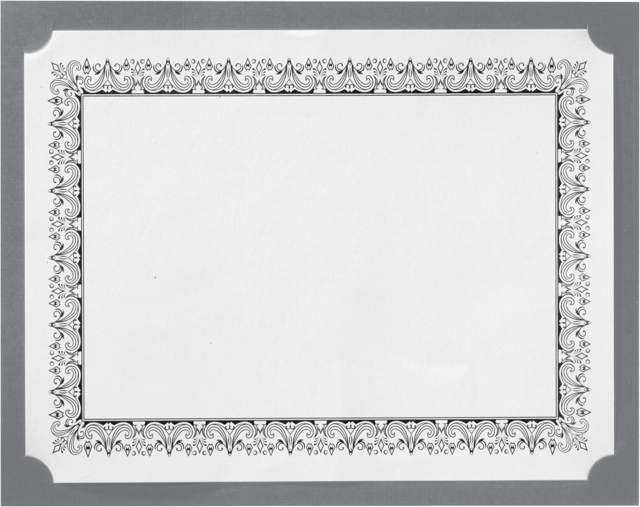 Sterling Grey Linen 100lb 9 1/2 x 12 Single Certificate Holders