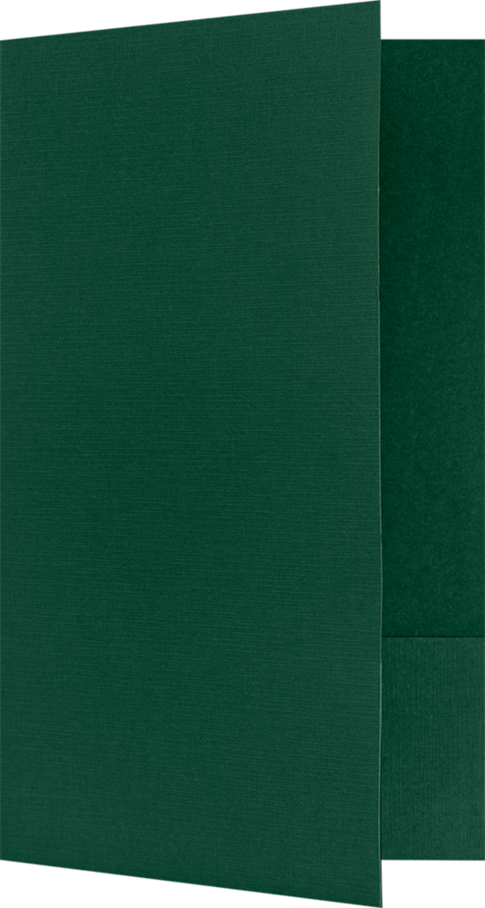 Dark Green Linen 9 x 14 1/2 Legal Folder
