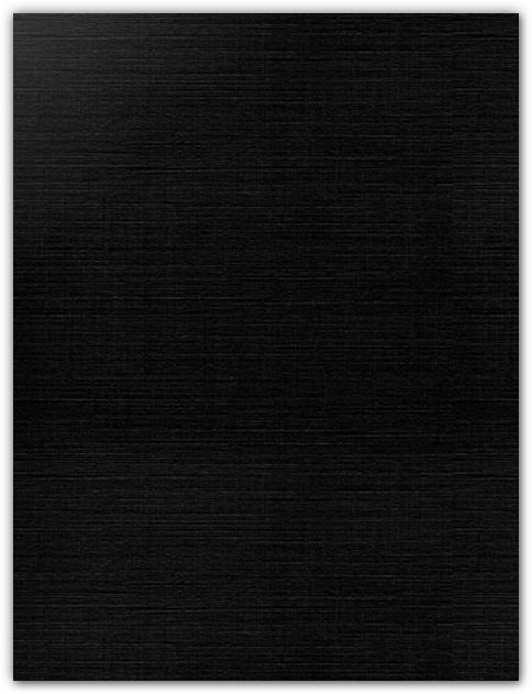 Black Linen 100lb 9 x 12 Two Pocket Folders with 4 Inch Round Corner Pockets