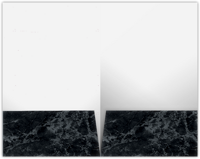 Black Marble Semi-Gloss 14pt C1S 9 1/2 x 14 1/2 Two Pocket Legal Folders with 4 1/2 Inch Pockets