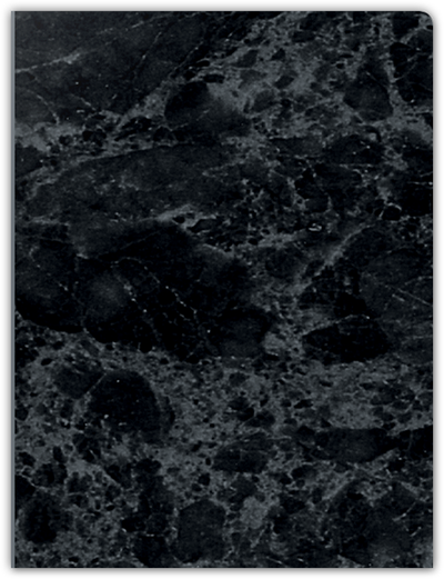 Black Marble Semi-Gloss 14pt C1S 9 x 12 Two Pocket Round Corner Folders with 4 1/4 Inch Pocket