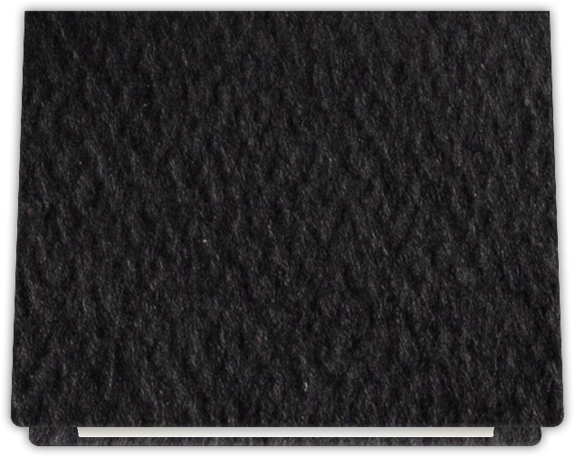 Black Felt 80lb 9 1/2 x 12 Landscape or Portrait Certificate Holders with Rounded Corner Slits