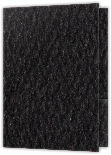 Black Felt 80lb 9 x 12 Two Pocket Folders with 4 Inch Round Corner Pockets and 1/4 Inch Expansion with Double Score Spine