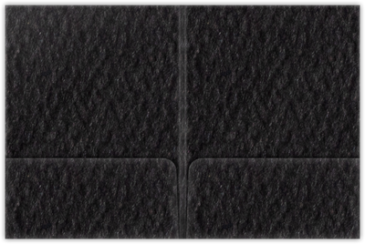 Black Felt 80lb 9 x 12 Two Pocket Folders with 4 Inch Round Corner Pockets and 1/4 Inch Expansion with Double Score Spine