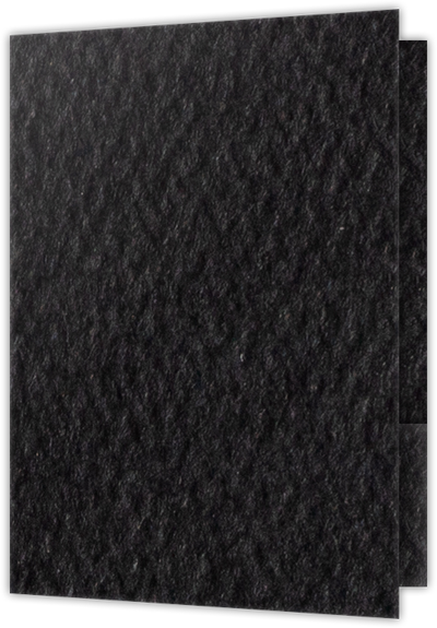 Black Felt 80lb 9 1/2 x 14 1/2 Two Pocket Legal Folders with 4 1/2 Inch Pockets