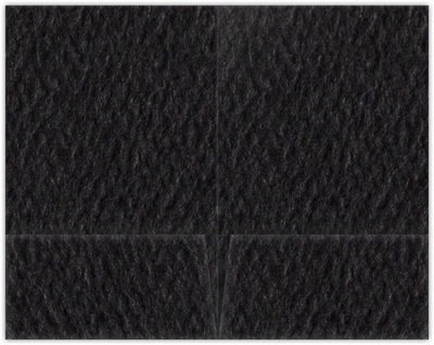 Black Felt 80lb 6 x 9 Two Pocket Half Size Folders with 3 Inch Pockets
