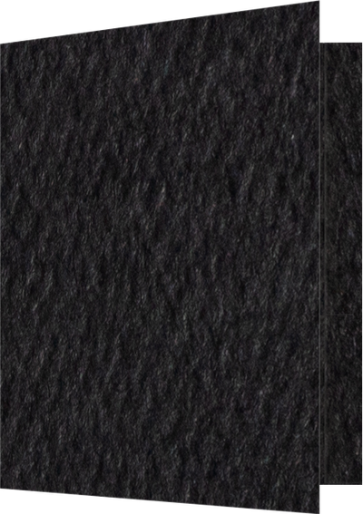 Black Felt 80lb 9 1/2 x 11 3/4 Two Pocket Folders with 4 1/2 Inch Pockets and 1 Inch Reinforced Top and Edges