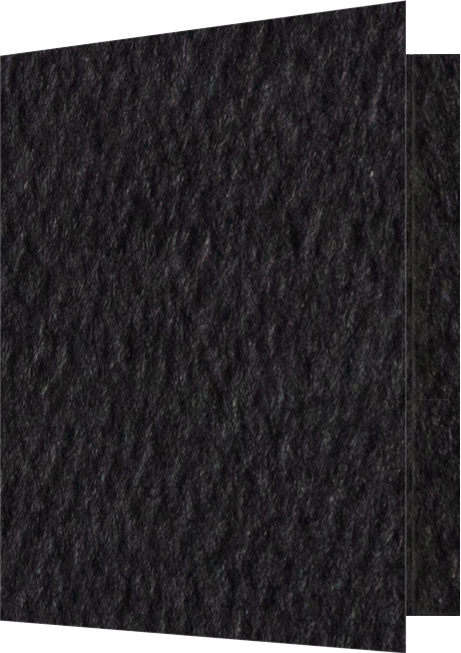 Black Felt 80lb 9 1/2 x 11 3/4 Two Pocket Folders with 4 1/2 Inch Pockets and 1 Inch Reinforced Top and Edges