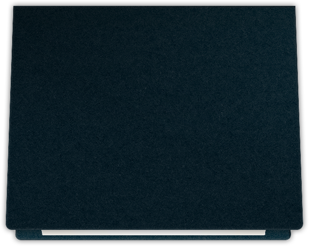 Black Licorice Vellum 100lb 9 1/2 x 12 Landscape or Portrait Certificate Holders with Rounded Corner Slits