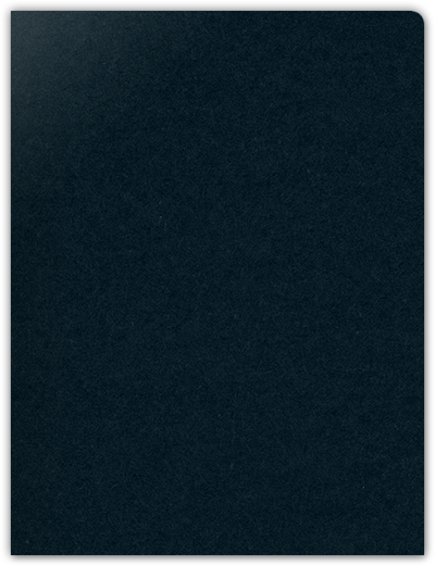 Black Licorice Vellum 100lb 9 x 12 Two Pocket Round Corner Folders with 4 1/4 Inch Pocket