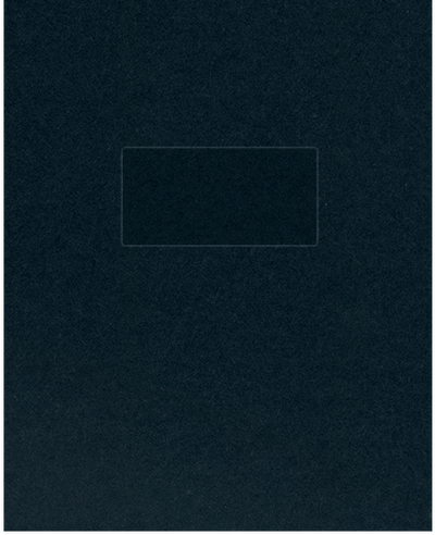 Black Licorice Vellum 100lb 9 1/2 x 11 3/4 Two Pocket Folders with 4 1/2 Inch Pockets and 1 Inch Reinforced Top and Edges