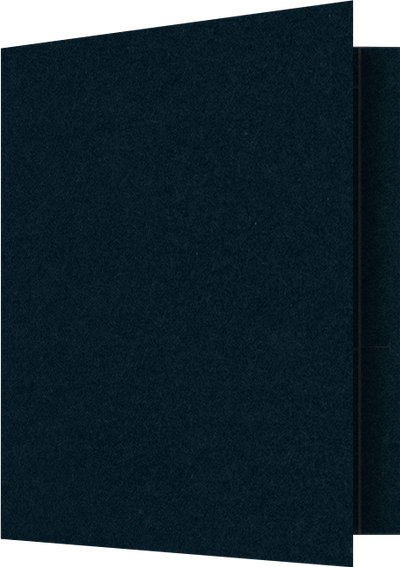 Black Licorice Vellum 100lb 9 1/2 x 11 3/4 Two Pocket Folders with 4 1/2 Inch Pockets and 1 Inch Reinforced Top and Edges