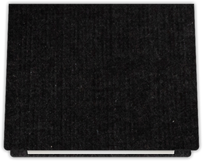 Deep Black Linen 100lb 9 1/2 x 12 Landscape or Portrait Certificate Holders with Rounded Corner Slits
