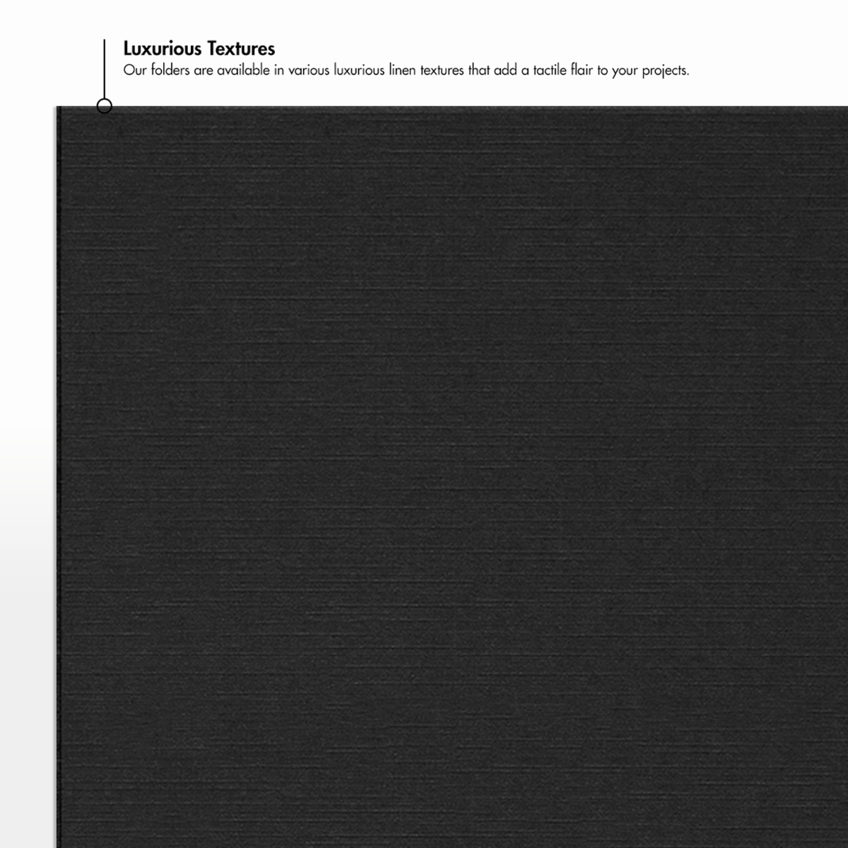 Deep Black Linen 100lb 9 1/2 x 12 Landscape or Portrait Certificate Holders with Square Corner Slits (Holds 8 1/2 x 11 Certificate)
