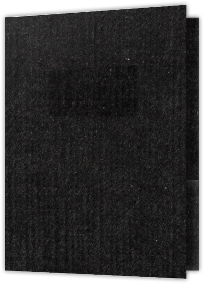 Deep Black Linen 100lb 9 x 12 Two Pocket Folders with 4 Inch Pockets
