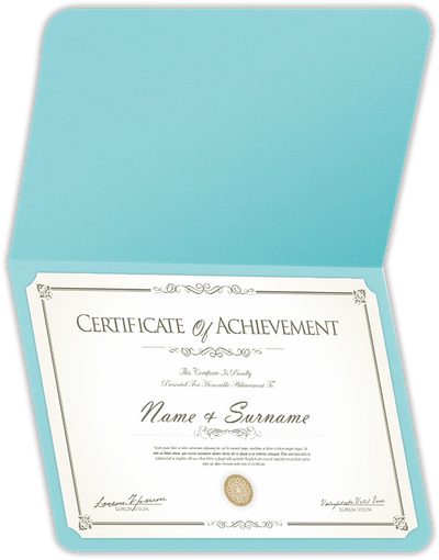 Berrylicious Vellum 100lb 9 1/2 x 12 Landscape or Portrait Certificate Holders with Rounded Corner Slits