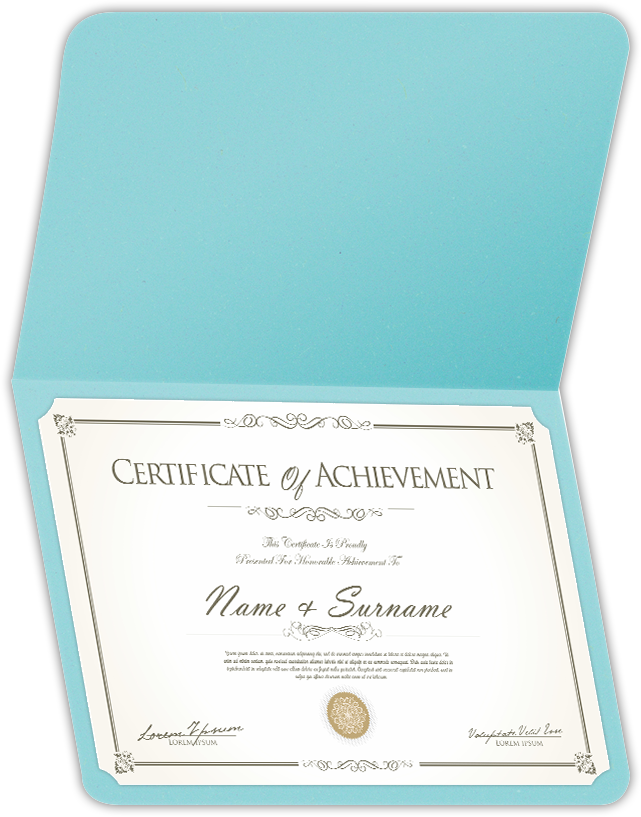 Berrylicious Vellum 100lb 9 1/2 x 12 Landscape or Portrait Certificate Holders with Rounded Corner Slits