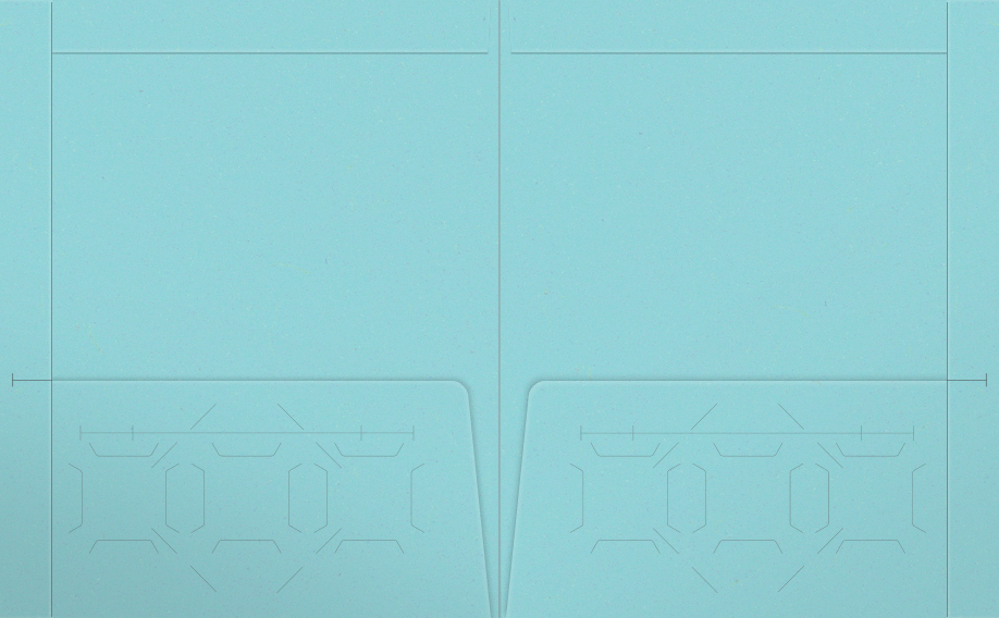 Berrylicious Vellum 100lb 9 1/2 x 11 3/4 Two Pocket Folders with 4 1/2 Inch Pockets and 1 Inch Reinforced Top and Edges
