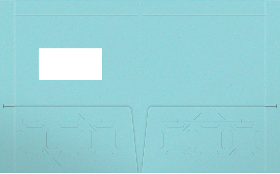 Berrylicious Vellum 100lb 9 1/2 x 11 3/4 Two Pocket Folders with 4 1/2 Inch Pockets and 1 Inch Reinforced Top and Edges