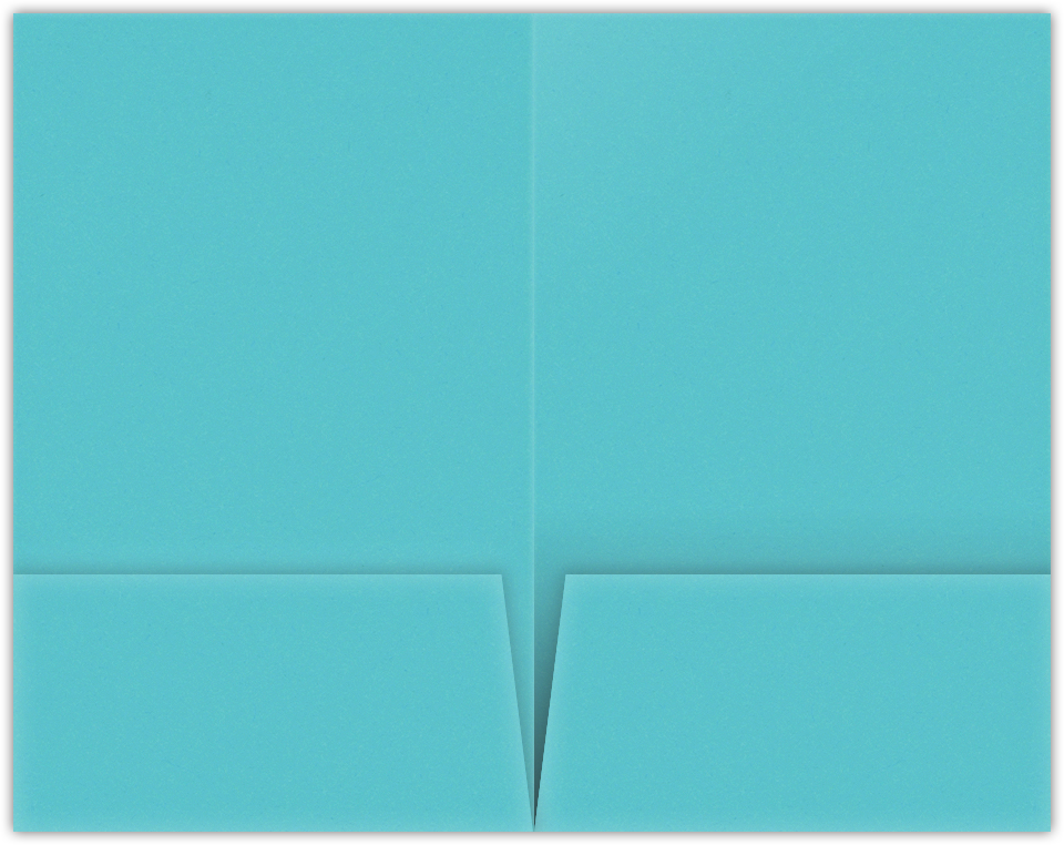 Blue Raspberry Vellum 100lb 6 x 9 Two Pocket Half Size Folders with 3 Inch Pockets