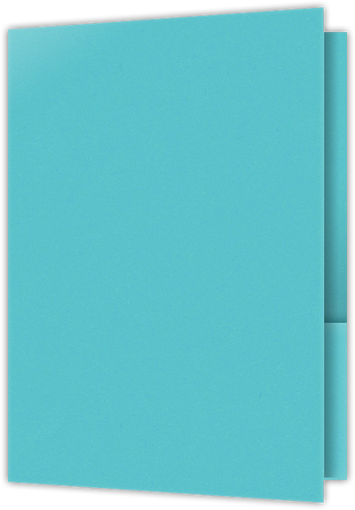 Blue Raspberry Vellum 100lb 6 x 9 Two Pocket Half Size Folders with 3 Inch Pockets