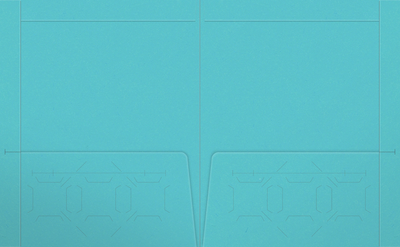 Blue Raspberry Vellum 100lb 9 1/2 x 11 3/4 Two Pocket Folders with 4 1/2 Inch Pockets and 1 Inch Reinforced Top and Edges