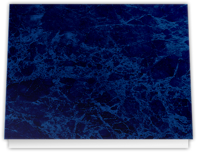 Blue Semi-Gloss 14pt C1S 9 1/2 x 12 Landscape or Portrait Certificate Holders with Square Corner Slits (Holds 8 1/2 x 11 Certificate)