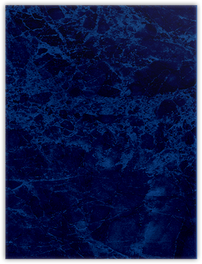 Blue Semi-Gloss 14pt C1S 9 x 12 Two Pocket Folders with 4 Inch Curved Pockets