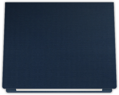 Dark Blue Linen 100lb 9 1/2 x 12 Landscape or Portrait Certificate Holders with Rounded Corner Slits