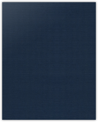 Dark Blue Linen 100lb 9 x 12 Two Pocket Folders with 4 1/4 Inch Deep Box Pockets and 1/4 Inch Expansion with Double Score Spine