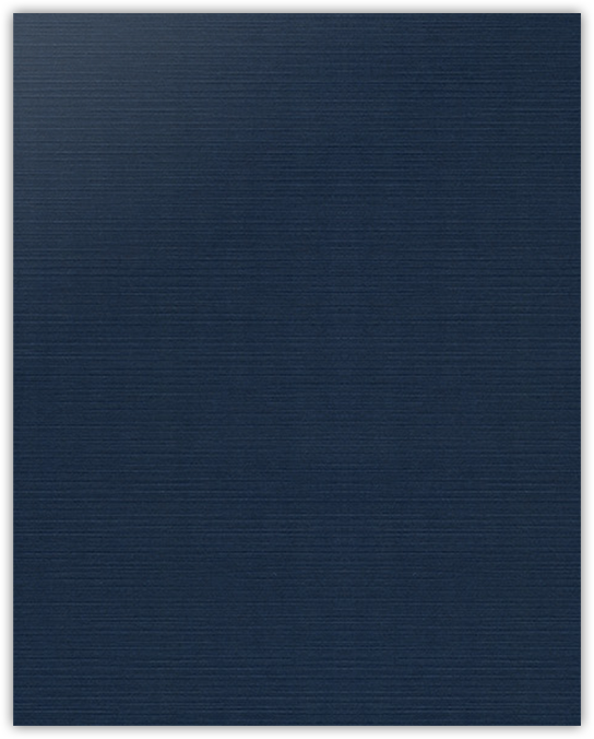 Dark Blue Linen 100lb 9 x 12 Two Pocket Folders with 4 1/4 Inch Deep Box Pockets and 1/4 Inch Expansion with Double Score Spine