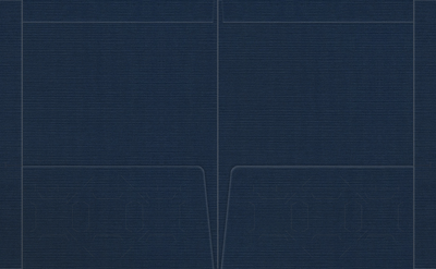 Dark Blue Linen 100lb 9 1/2 x 11 3/4 Two Pocket Folders with 4 1/2 Inch Pockets and 1 Inch Reinforced Top and Edges