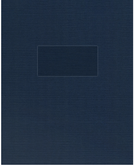 Dark Blue Linen 100lb 9 1/2 x 11 3/4 Two Pocket Folders with 4 1/2 Inch Pockets and 1 Inch Reinforced Top and Edges