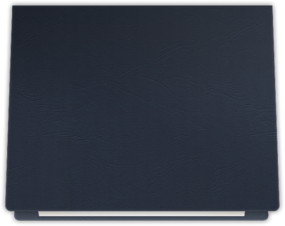 Deep Blue Cordwain 90lb 9 1/2 x 12 Landscape or Portrait Certificate Holders with Rounded Corner Slits