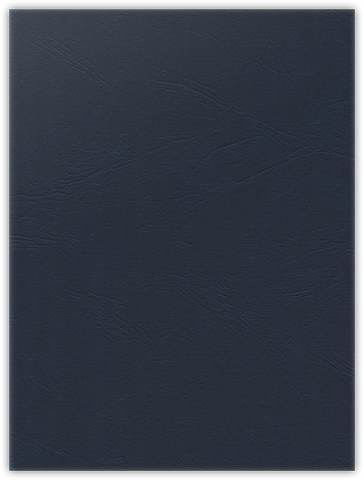 Deep Blue Cordwain 90lb 9 x 12 Two Pocket Folders with 4 Inch Pockets